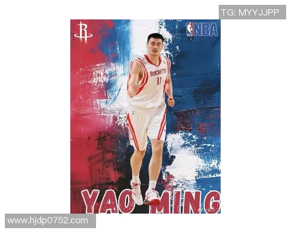 姚明霸气卡通形象展现篮球巨星风采与幽默魅力的完美结合